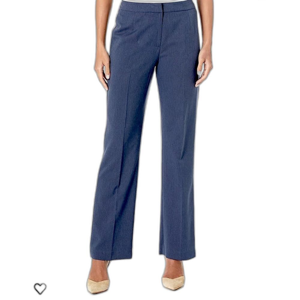 LE SUIT | Flat Front Trousers Suit Pants Dressy Office Classic Straight Leg - 14